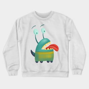 Lovesick monster sticking tongue out Crewneck Sweatshirt